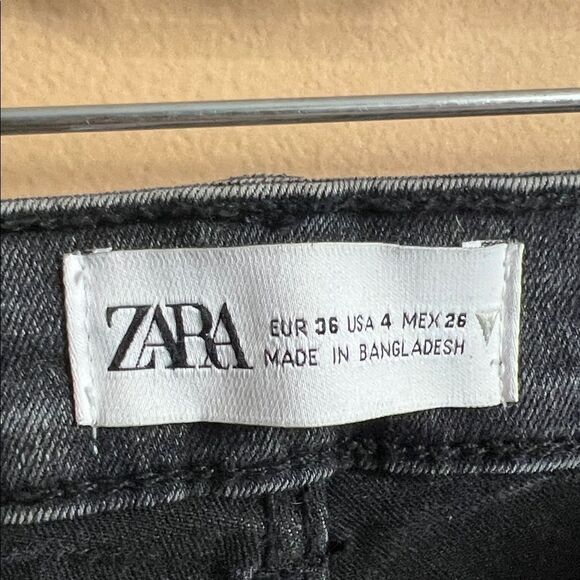 Zara Women’s Size 4 Black Wash Stretchy Jeggings NWOT - Picture 3 of 5
